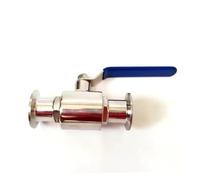 Fit 63mm Pipe OD x 2.5" Tri Clamp Ball Shut Off Valve SUS 316L Stainless Beer Brewing Home