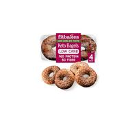 Fit Bakes Keto Bagels 16g Protein Low Carb Bread 8g Fibre 4 Protein Bagels Multi Seeded Bread Keto Snacks Diabetic Food Low Calorie Nutrient Dense W