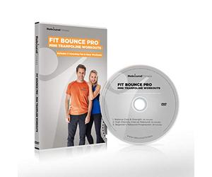 Fit Bounce Pro Mini Trampoline Exercise DVD | Includes 3 Fantastic Rebounder Workouts for Fitness & Weight Loss | Fun Indoor Trampoline Workouts