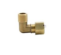 Fit Copper Tube OD 10mm x 3/8" BSPP Male Brass Compression Union Elbow 90 Degree Fitting Connector Water Gas Oil