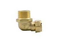 Fit Copper Tube OD 16mm x 3/4" BSPP Male Brass Compression Union Elbow 90 Degree Fitting Connector Water Gas Oil