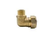 Fit Copper Tube OD 22mm x 1/2" BSPP Male Brass Compression Union Elbow 90 Degree Fitting Connector Water Gas Oil