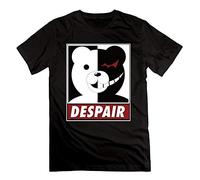 FIT Danganronpa Monokuma Despair Men Fashion T-Shirt Black Size S-3XL