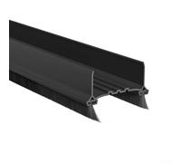 Fit Door Bottom Seal Strip Made from PVC, Perfect for Creating a Quieter Living Space (Black)