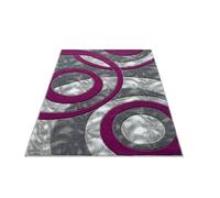 Fit Even Area Rugs - Large Washable Carpets, Non-Slip Modern Design for Living Room, Dining Room, Bedroom, Hallway, and Lounge (Purple, 200cm x 290cm)
