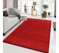 Fit Even Dream Shaggy Rugs - Large Fluffy Area Rug Carpet Non-Slip Soft Modern Indoor Shaggy Floor Rug for Living Room, Bedroom, Hallway, Lounge - (Red, 160x230 cm)