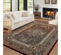 Fit Even Marrakesh Rug - Large Washable Non-Slip Carpet for living Room, Bedroom, Lounge, Dining, Kitchen, Fluffy Thick Soft Traditional Indoor Floor Rugs (Red - 207, 160x230 cm)