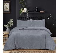 Fit Even Quilt Faux Fur Velvet 3 Piece Bedspreads 3 Piece Set - Coverless Bespread, Comforter Throw, For All Season Lightweight Warm Bedding Sets With 2 Pillow Shams (Grey, Super King)