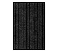 Fit Even Rubber Doormat - Outdoor & Indoor Heavy Duty Washable Non-Slip Doormat for Kitchen Garden, Inside & Outside Floor Mats, Waterproof and Dirt Trapper Entrance Rug Runner (120x150 cm, Black)