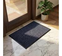 Fit Even Sunny Indoor & Outdoor Doormat - Washable Heavy Duty Welcome Mat for Outside & Inside Floors, Non-Slip Rubber Backed Mats for Entrance, Garden, Patio & Kitchen (Grey, 60x90 cm)