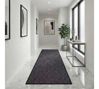 Fit Even Sunny Indoor & Outdoor Runner Rug - Machine Washable Non-Slip Rubber Backed Entrance Mat, Long Waterproof Mats for Hallway, Front Entrance, Kitchen, Patio or Garden (Grey, 60x180 cm)