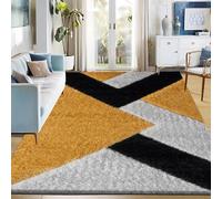 Fit EvenAsh Ember Collection Rugs - Large Fluffy Area Rug Carpet Non-Slip Soft Modern Indoor Shaggy Floor Rug for Living Room, Bedroom, Hallway, Lounge - (Ash, Orcher, 160x230 cm)