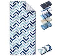 Fit-Flip Beach Towel Microfibre - Large Quick Dry Towels - Sand Free | Arrows, 160x90cm, Compact, Lightweight, 100% recycled, Travel and Swimming, Super Absorbent, for Adults