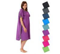 Fit-Flip Changing Robe - Microfibre Swim and Surf Poncho | Quick-drying, compact and ultra-light, beach poncho for adults with hood, hooded towel for girls and boys