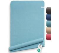 Fit-Flip Yoga towel nonslip, lightweight and quick dry | Jade, 185x63cm, mat cover for Bikram and hot yoga, absorbent microfibre nonstick layer for pilates or gym workout