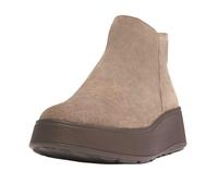 Fit Flop Women's F-Mode Suede Flatform Side Zip Ankle Boots - Grey - 5 UK - Grey - 100% Mixed
