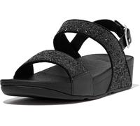 Fit Flop Womens Sandals Wedge Lulu Glitter Buckle black UK Size
