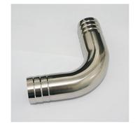Fit for 38mm 1.5" I/D Hose Barbed 304 Stainless Steel 90 Degree Elbow Pipe Fitting Connnector