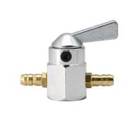 Fit For ATV Accessories Universal Motorcycle Modified On-OFF Fuel Switch 6mm 8mm In-Line Petrol/Fuel Tap Fuel Petrol Tap Switch(Silver 8mm)