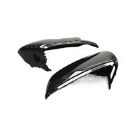 Fit For Audi S3 8Y RS3 2021 2022 2025 Side Wing Mirror Covers Caps (Carbon Look) Replace Black Housing Reverse Mirror(Black with holes)