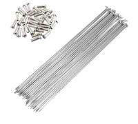 Fit For Bicycle Stainless Steel Silver Spokes 36pcs 14G/14K J Bend Fit For Bicycle Spokes pls Choose 170-300mm SUS 304 Bike Spokes BZN010(282mm)