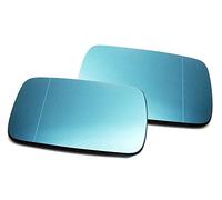 Fit For BMW E46 E39 Right+Left Mirror Glass Blue Heated Aspheric Anti Blind Spot
