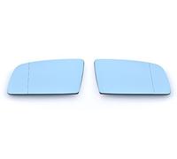 Fit For BMW E60 E61 E63 E64 RH+LH Mirror Glass Blue Heated Aspheric Anti Blind Spot
