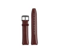 Fit for Casio A158 A159 A168 A169 B650 AQ230 700 Small Gold Watch Band 18mm Cowhide Leather Watch Strap(Brown-black buckle)