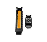 Fit for Casio G-SHOCK Big Mud King GWG-B1000 GWG-1000 GWG-2000 Modified Retro Genuine Leathe Watch band(Black white,For GWG-2000)