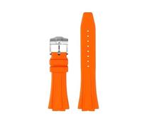 Fit for Casio GA-2100 GA-2110 Soft Rubber Watchband fit for G-SHOCK GM-5600 GA2100 GM2110 Quick release Sports Silicone Watch Strap Bracelet(Orange-silver pin)