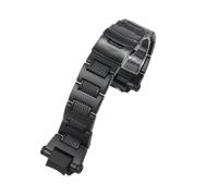 Fit For Casio GW-A1100 Gw4000 Ga1000 Strap Frosted Series Plastic Steel Watchband(Black buckle)
