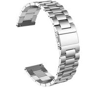 Fit for Casio MDV106-1AV Watch Bands for Men, 22mm Stainless Steel Quickly Release Replacement Strap Wristbands for Casio MDV-106 Series (Silver)