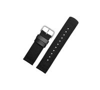 Fit For Casio PRG-600YB PRG-650 PRW-6600 GA2000 Nylon Strap Waterproof Wristwatch Band Bracelet Nylon Watch Band Longer Strap 24mm(Black silver clasp)