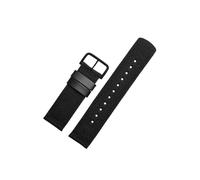 Fit For Casio PRG-600YB PRG-650 PRW-6600 GA2000 Nylon Strap Waterproof Wristwatch Band Bracelet Nylon Watch Band Longer Strap 24mm(Black black clasp)