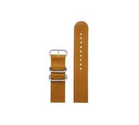 Fit for Casio PROTREK PRW-60 PRW-61Y PRW-50Y PRW-70Y PRW-30 Men's Sport Vintage Leather Watchstrap Stainless Steel Ring(Brown-silver)