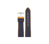 Fit for Casio PROTREK Series PRG-601 PRG-600 PRG-650 PRW-6600Y PRW-60 PRW-30 GA2200 Rubber Watch band 23mm 24mm(A Blue Orange-Silver,23mm)