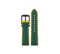 Fit for Casio PROTREK Series PRG-601 PRG-600 PRG-650 PRW-6600Y PRW-60 PRW-30 GA2200 Rubber Watch band 23mm 24mm(A GreenYellow- Black,23mm)