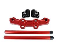 Fit For CB650R CB 650R 650 R 2019-2023 Motorcycle Clip On Adjustable Handlebars Handle Bar With Adapter(Handlebar Red)