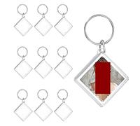 Fit for Custom Acrylic Keyring Photo Frame - Personalized Transparent Keychain for Couples, Family & Friends - Circle & Square Shapes Available(Rhombus,1pc)
