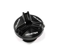 Fit For DUCATI Hypermotard Monster 796 795 696 695 821 Motorcycle CNC Front Clutch Brake Fluid Reservoir Cover Engine Plug Oil Cap(1 Engine Plug Black)