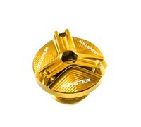 Fit For DUCATI Hypermotard Monster 796 795 696 695 821 Motorcycle CNC Front Clutch Brake Fluid Reservoir Cover Engine Plug Oil Cap(1pc Engine Plug Gold)