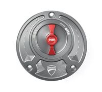 / Fit For DUCATI MONSTER 796 2009-2014 1100 EVO S DIESEL 696 795 Fuel Tank Cap Gas Cover Quick Release Motorcycle Modified Parts CNC Motorcycle Gas Cap Gas Fuel Tank(Gray Red A)