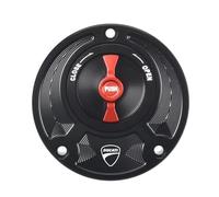 / Fit For DUCATI MONSTER 796 2009-2014 1100 EVO S DIESEL 696 795 Fuel Tank Cap Gas Cover Quick Release Motorcycle Modified Parts CNC Motorcycle Gas Cap Gas Fuel Tank(Black Red A)