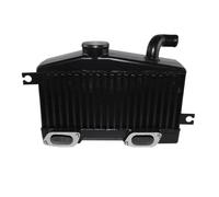 Fit for EJ20 100mm Fit for Subaru Fit for Impreza Fit for WRX STI GC8 BK Top Mount Intercooler Turbo(Black)