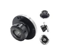 Fit for ER50 ER40 ER32 ER25 ER16 D80 D100 D125 Flange Four Axis Cartridge Collet Fixture Chuck for CNC Milling Lathe Tool Collet Chuck (Color : ER50-D125 (7 Holes))