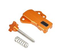 Fit For EXC 300 TPI EXC 250 XCW 300 TPI 2018-2023 XCW 150 2020-2023 Idle Speed Screw Adjuster TPS Sensor Guard Brake Disc Guard(Orange Set)