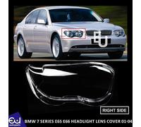 Fit For FOR BMW 7 SERIES E65 E66 RIGHT DRIVER SIDE HEADLIGHT HEADLAMP CLEAR LENS COVER