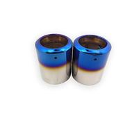 Fit For Ford Kuga 2013-2020, Exhaust Tips, Anti-scratch Exhaust Tips, Stainless steel exhaust tips, Car modification (Silver/blue)