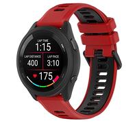 Fit for Garmin Forerunner 265S 255S Watch Bands, 18mm Quick Release Durable Silicone Replacement Bands Wristbands Straps Bracelet Fit for Garmin Vivoactive 4S/Vivomove 3S/Venu 2S (Red&Black)