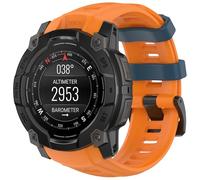 Fit for Garmin instinct 3 45mm 50mm Watch Band Women Men, Soft Silicone Replacement Bands Straps Wristbands Bracelet Fit for Garmin instinct 3 Smartwatch (Orange, 45mm)